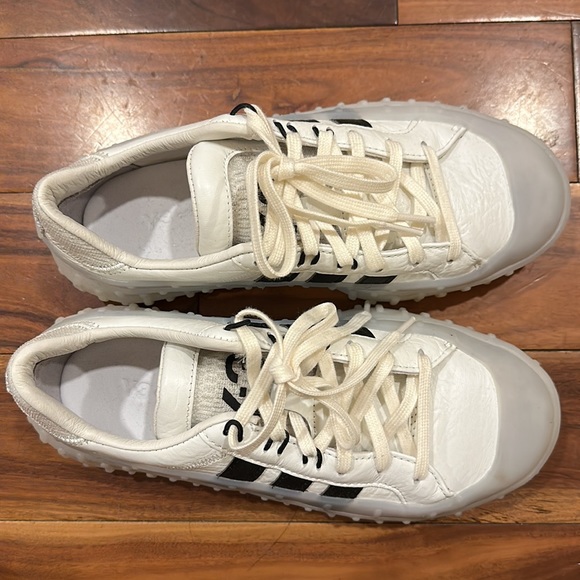 Yohji Yamamoto x Adidas, white and black leather, round toe, transparent rubber - Picture 5 of 5